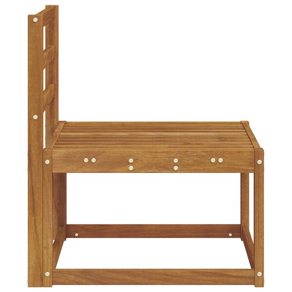 vidaXL Srednji zunanji kavč Masiven les akacije Naravna