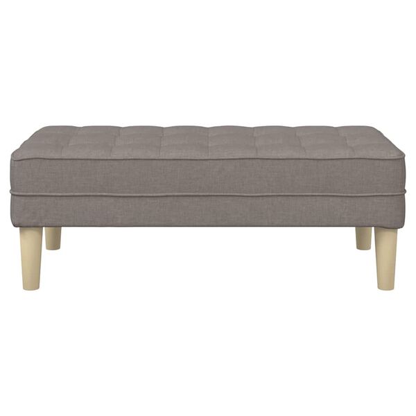 vidaXL klop Taupe 113 x 57 x 39 cm blago