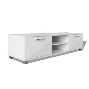 vidaXL TV omarica visok sijaj bela 120x40,5x35 cm