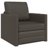 vidaXL Sofa postelja 60cm Siva Umetno usnje