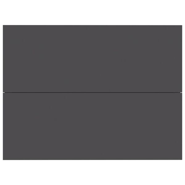 vidaXL Nočna omarica siva 40x30x30 cm iverna plošča