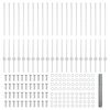 vidaXL Ograja s stebrom srebrna 1 x 50 m Jeklo