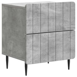 vidaXL Nočna omarica Betonsko siva 43 x 34,5 x 49,5 cm Inženirski les