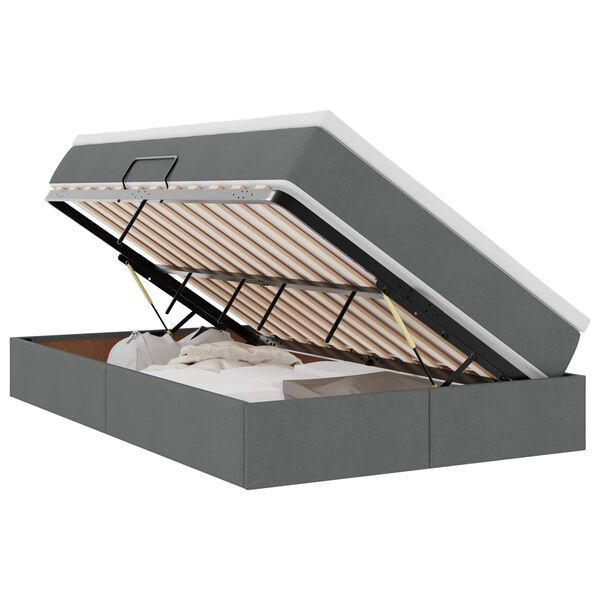 vidaXL Postelja z dodatnim prostorom za shranjevanje in vzmetnico