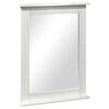 vidaXL Ogledalo VIGO Antik bela 55,5 x 5 x 70 cm Trdna borovina