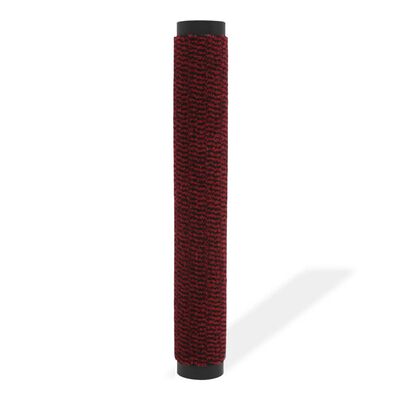 vidaXL Protiprašni predpražnik pravokotni taftani 120x180 cm rdeč
