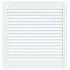vidaXL Vrata za omarico z letvicami bela 61,5x59,4 cm trdna borovina