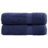 vidaXL Premium brisače za tu&scaron;iranje SOLUND 2 kosa temno modre 70x140 cm 600 g/m&sup2;