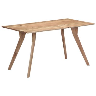vidaXL Jedilna miza 140x80x76 cm trden akacijev les