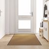 vidaXL Doormat Drugo Krema in črna 120 x 300 cm Poliamid in PVC