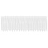 vidaXL Čipkasta Zavesa z zavesami Bela 100 x 500 cm Poliester