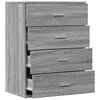 vidaXL Komoda siva sonoma 60x39x80 cm inženirski les