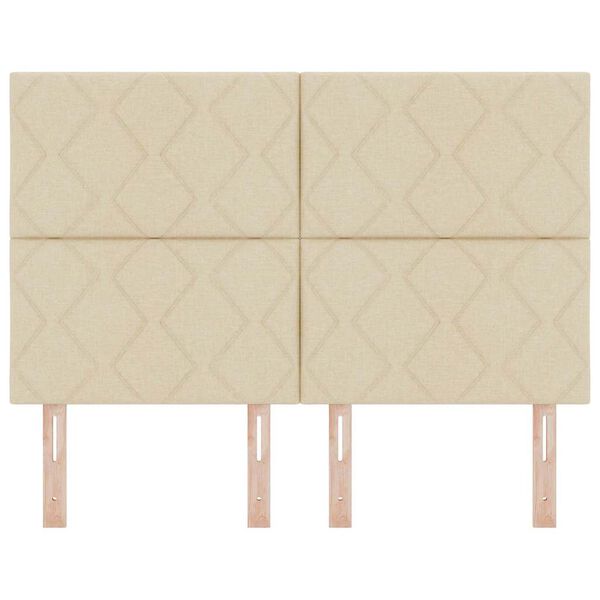 vidaXL Vzglavje z vzglavjem krema 160 cm Umjetno usnje