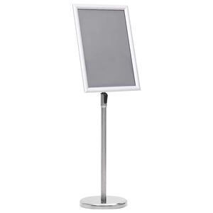 vidaXL A3 stojalo za plakat srebrne barve iz aluminijeve zlitine