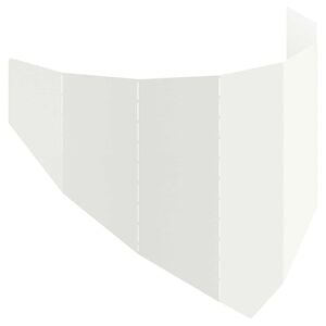 vidaXL Robovi trave 100 x 45 cm Jeklo Bela