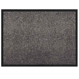vidaXL Doormat Svetlo siva 60 x 40 x 1.2 cm Teddy tkanina