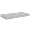 vidaXL Stenske police 2 kosa betonsko sive 50x23x3,8 cm MDF