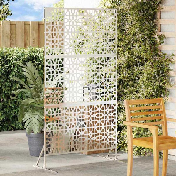 vidaXL Zaslonska zaščita Siva 100 x 50 x 180 cm Jeklo