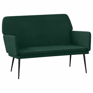 vidaXL Klop temno zelena 108x79x79 cm žamet