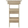 vidaXL Stenska barska miza sonoma hrast 102x45x103,5 cm konstr. les