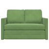 vidaXL Sofa postelja Svetlo zelena 204 x 122 x 60 cm Žamet