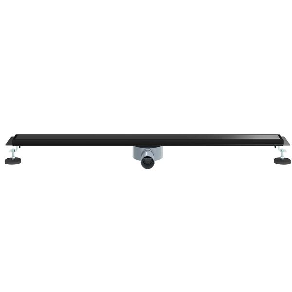 vidaXL Tu&scaron; odtok 2-v-1 z 360&deg; sifonom Črna 100 cm Nerjaveče jeklo 304