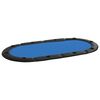 vidaXL Zložljiva poker podloga za 10 igralcev modra 208x106x3 cm