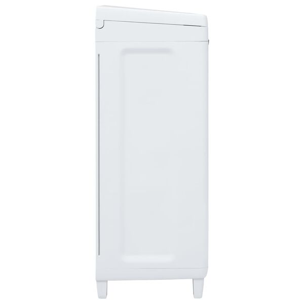 vidaXL Vrtni koš za smeti s 3 vrečami temno siv 65x38x102 cm