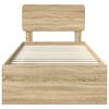 vidaXL Konstrukcija postelje Sonoma 90 x 190 cm Masivno borovo les