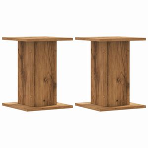 vidaXL Stojalo za rastline 2 kosa artisan hrast 30x30x40 cm inž. les