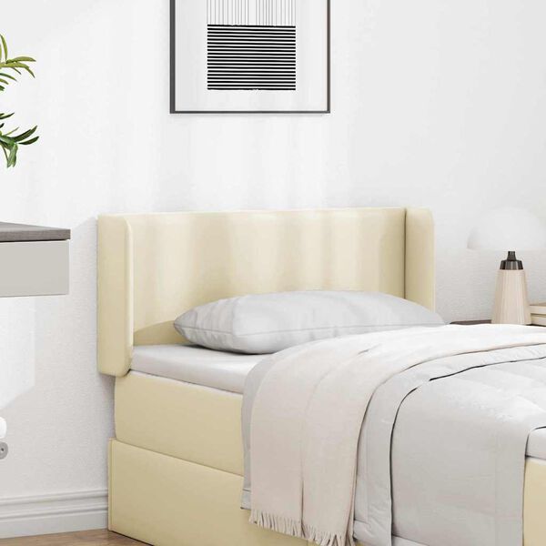vidaXL U&scaron;esni vzglavnik krema 40,5 x 40,5 x 4 cm PVC