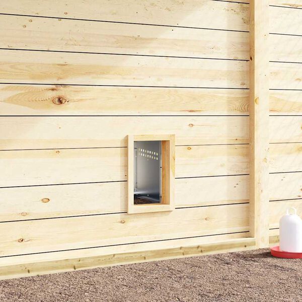 vidaXL Gnezdi&scaron;če za pi&scaron;čance z 1 predelkom in nogami iz pocinkanega jekla