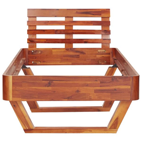 vidaXL Posteljni okvir iz trdnega akacijevega lesa 100x200 cm