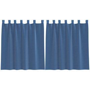 vidaXL Voile zavese z zankami 2 kosa kraljevsko modre 140x140 cm