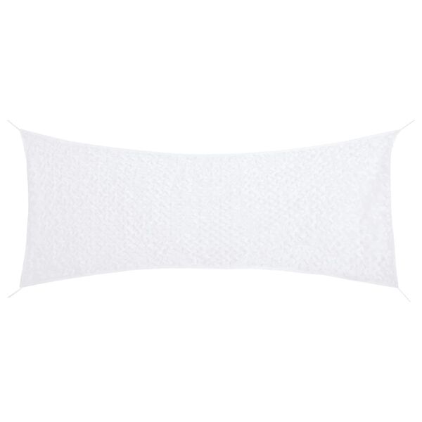 vidaXL Maskirna mreža z vrečko za shranjevanje 312x140 cm bela