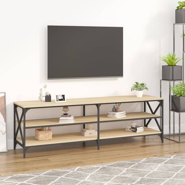vidaXL TV omarica sonoma hrast 160x40x50 cm inženirski les