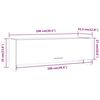 vidaXL Garderobna omara rjavi hrast 100x32,5x35 cm konstruiran les