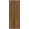 vidaXL Konzolna mizica rjav hrast 105x30x80 cm konstruiran les