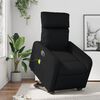 vidaXL Električni masažni fotelj s funkcijo vstajanja črno um. usnje