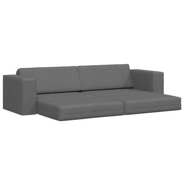 vidaXL Sofa postelja 200cm Temno siva blago