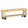 vidaXL TV omarica 130x30x42 cm robusten mangov les