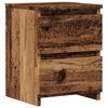 vidaXL Nočna omarica starinski les 30x30x40 cm inženirski les
