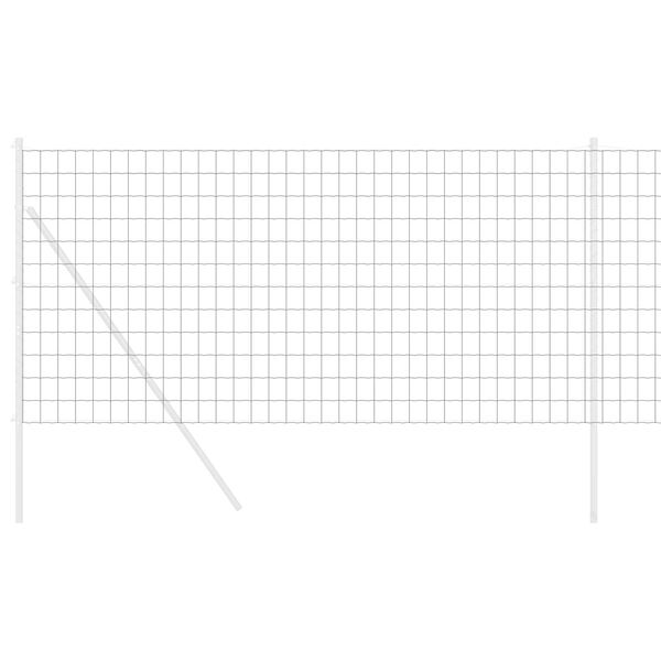 vidaXL Evropska ograja Siva 1.4 x 10 m PVC prevlečen železo