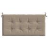 vidaXL Blazina za vrtno klop taupe 120x50x4 cm oxford tkanina
