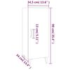 vidaXL Komoda sonoma hrast 34,5x34x90 cm konstruiran les