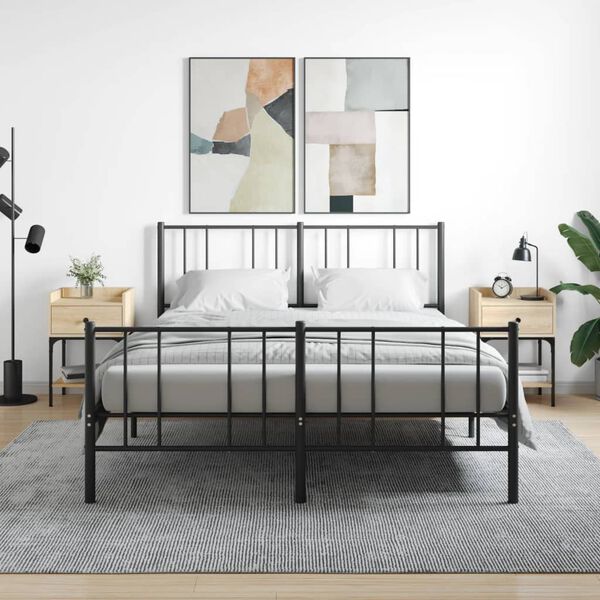 vidaXL Nočna mizica 2 kosa sonoma hrast 40,5x31x60 cm inženirski les