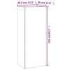 vidaXL Stenska TV omarica siva sonoma 40,5x30x102 cm inženirski les