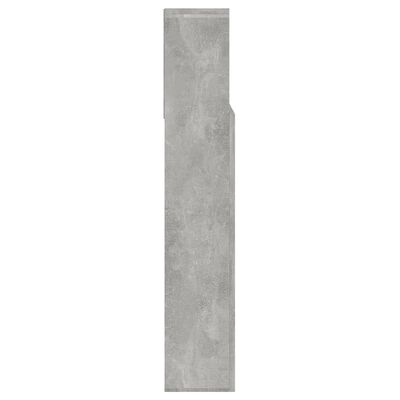 vidaXL Vzglavna omarica betonsko siva 140x19x103,5 cm