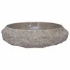 vidaXL Umivalnik siv &Oslash;40x12 cm marmor