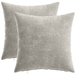 vidaXL Prevleka za blazino 2 kos HEERLEN Svetlo siva 35 x 35 cm
